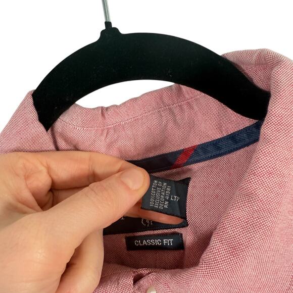Ralph Lauren Classic Fit Long Sleeve Button Down Shirt Red Flesh Pony Mens XXL - Picture 4 of 5